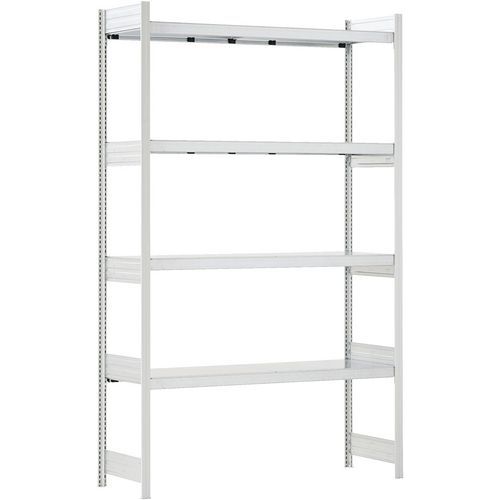 Bito - Rayonnage à tablettes métallique gris 2000x2000 mm - 3 niveaux - Charge 1600 kg - Idéal entrepôt
