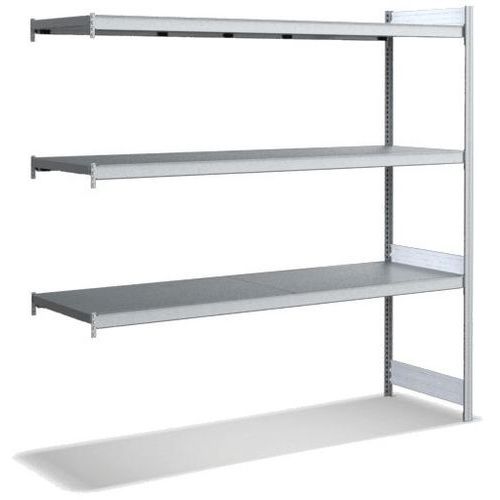 Bito - Rayonnage à tablettes 2000 mm - 3 tablettes 350 kg/tablette - Acier galvanisé - Idéal entrepôt