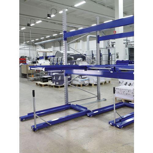 Bito - Tiroir Extractible pour Palette - 85% Extensible - Charge 800kg - Galvanisé Bleu