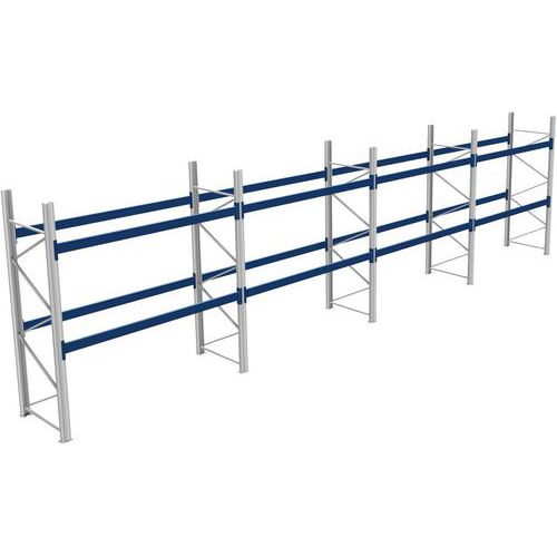 Rack 1 Départ + 3 Suivants Lxlxh 2700x11400x3000 800kg 2 Niv