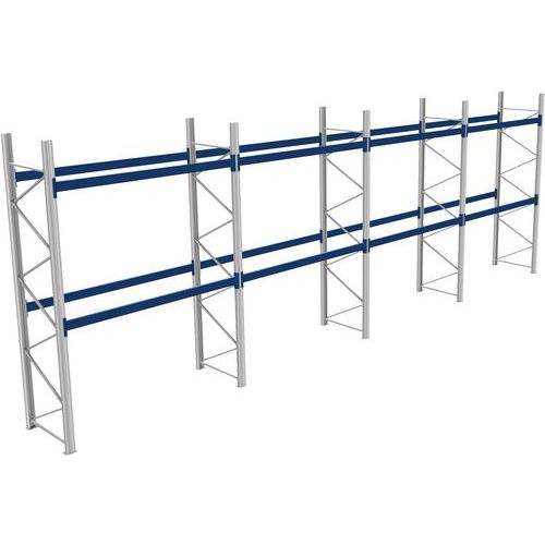 Rack 1 Départ + 3 Suivants Lxlxh 2700x11400x4000 800kg 2 Niv