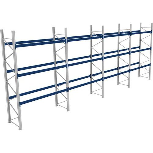 Rack 1 Départ + 3 Suivants Lxlxh 2700x11400x4500 1000kg 3 Niv