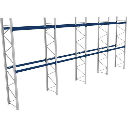 Rack 1 Départ + 3 Suivants Lxlxh 2700x11400x5000 1000kg 2 Niv