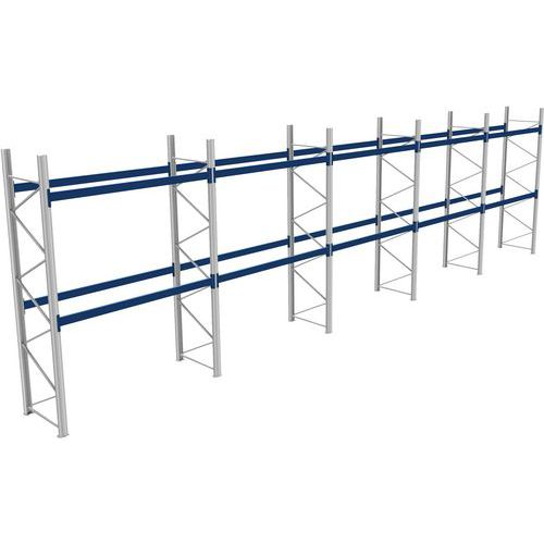 Rack 1 Départ + 4 Suivants Lxlxh 2700x14300x4000 800kg 2 Niv