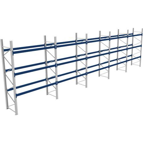 Rack 1 Départ + 4 Suivants Lxlxh 2700x14300x4000 800kg 3 Niv