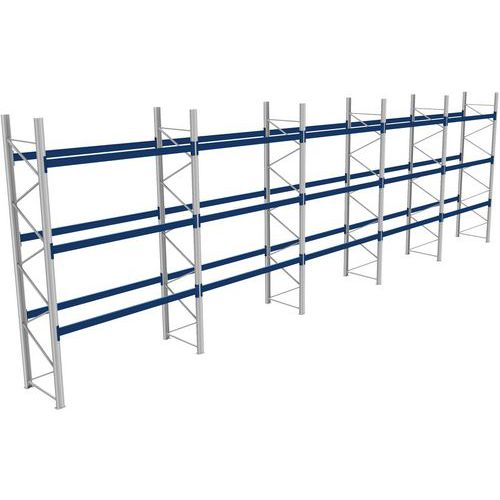 Rack 1 Départ + 4 Suivants Lxlxh 2700x14300x4500 800kg 3 Niv