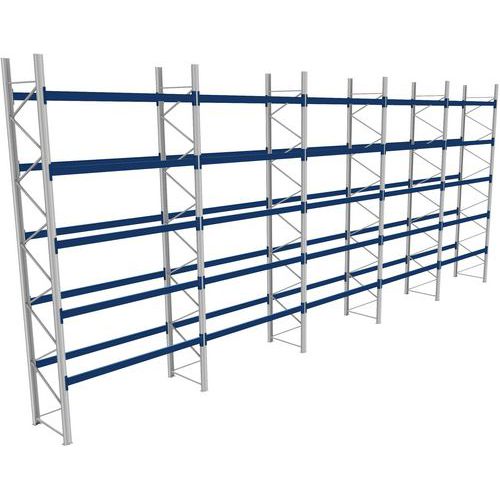 Rack 1 Départ + 4 Suivants Lxlxh 2700x14300x6000 800kg 5 Niv