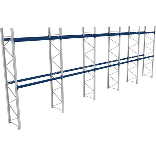 Rack 1 Départ + 4 Suivants Lxlxh 2700x14300x5000 1000kg 2 Niv