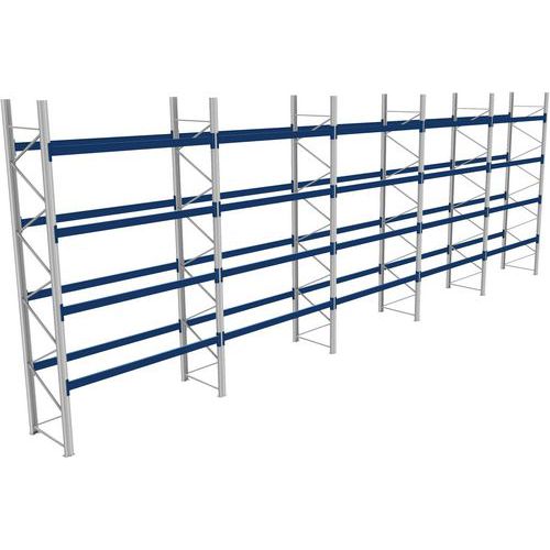 Rack 1 Départ + 4 Suivants Lxlxh 2700x14300x5000 1000kg 4 Niv