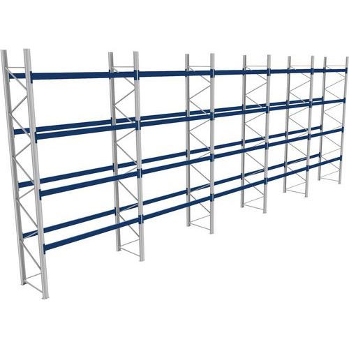 Rack 1 Départ + 4 Suivants Lxlxh 2700x14300x5500 1000kg 4 Niv