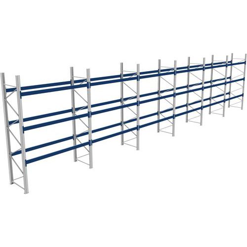 Rack 1 Départ + 5 Suivants Lxlxh 2700x17100x4000 600kg 3 Niv