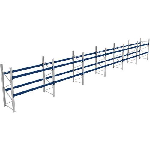 Rack 1 Départ + 5 Suivants Lxlxh 2700x17100x2500 800kg 2 Niv