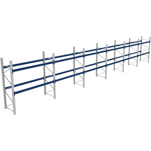 Rack 1 Départ + 5 Suivants Lxlxh 2700x17100x3000 800kg 2 Niv