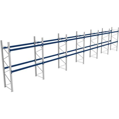 Rack 1 Départ + 5 Suivants Lxlxh 2700x17100x3500 800kg 2 Niv