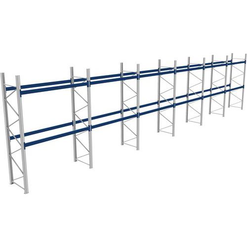 Rack 1 Départ + 5 Suivants Lxlxh 2700x17100x4000 800kg 2 Niv