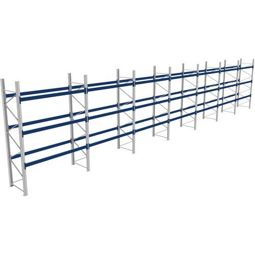 Rack 1 Départ + 6 Suivants Lxlxh 2700x19900x4000 600kg 3 Niv