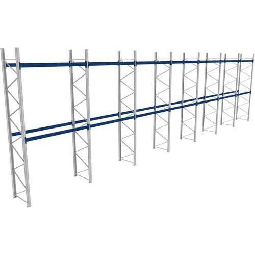 Rack 1 Départ + 6 Suivants Lxlxh 2700x19900x5500 600kg 2 Niv