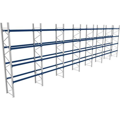 Rack 1 Départ + 6 Suivants Lxlxh 2700x19900x5500 800kg 4 Niv