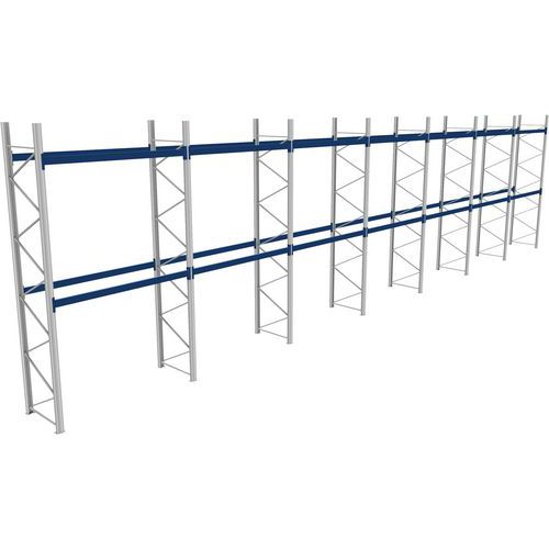 Rack 1 Départ + 6 Suivants Lxlxh 2700x19900x5000 1000kg 2 Niv
