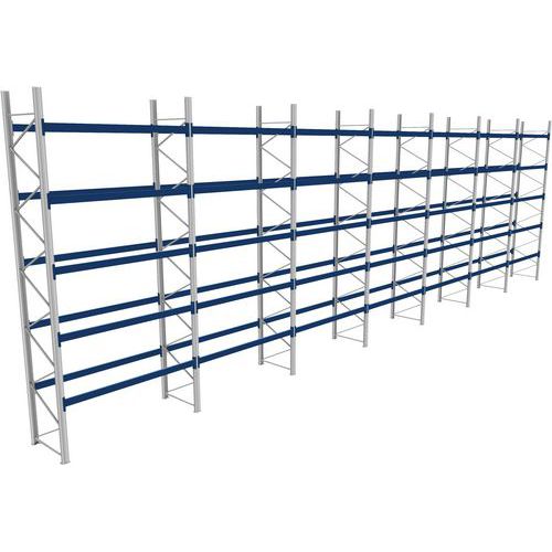 Rack 1 Départ + 6 Suivants Lxlxh 2700x19900x6000 1000kg 5 Niv