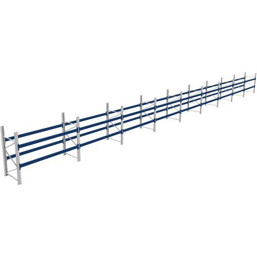 Rack 1 Départ + 8 Suivants Lxlxh 2700x25500x2000 600kg 2 Niv