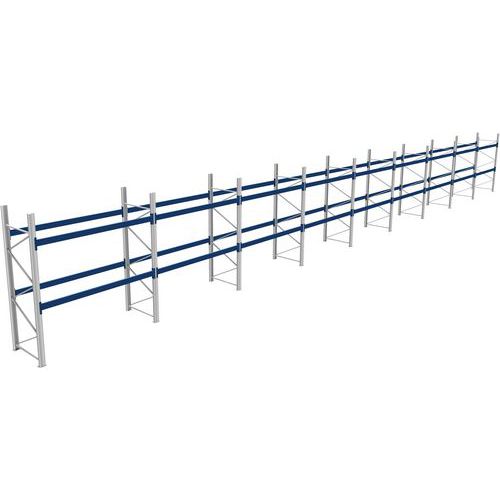 Rack 1 Départ + 8 Suivants Lxlxh 2700x25500x3000 600kg 2 Niv