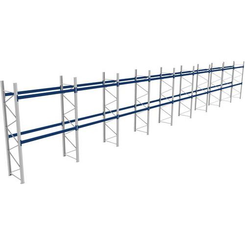 Rack 1 Départ + 8 Suivants Lxlxh 2700x25500x4000 800kg 2 Niv