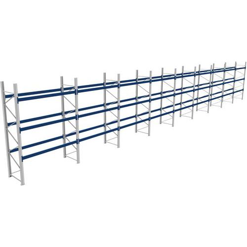 Rack 1 Départ + 8 Suivants Lxlxh 2700x25500x4000 800kg 3 Niv