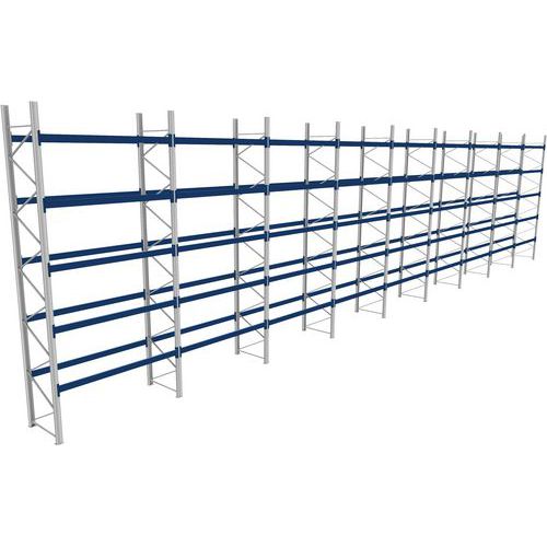 Rack 1 Départ + 8 Suivants Lxlxh 2700x25500x6000 1000kg 5 Niv