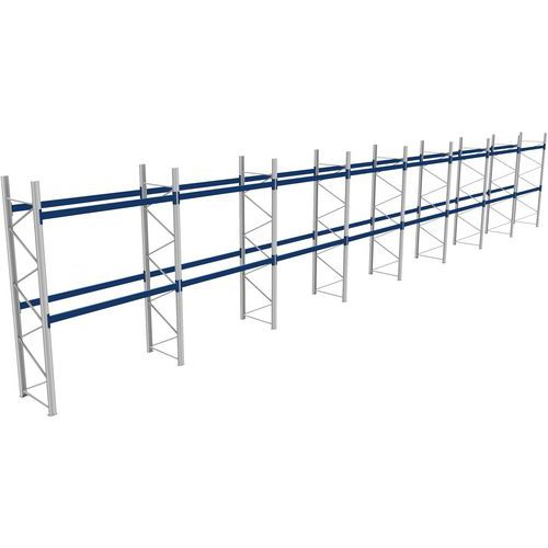 Rack 1 Départ + 7 Suivants Lxlxh 2700x22700x4000 600kg 2 Niv