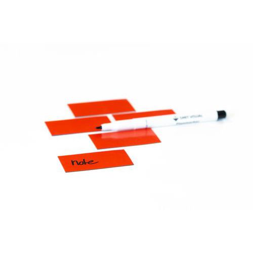 Jeu de 5 symboles de rectangle rouges - Smit Visual - Manutan.fr