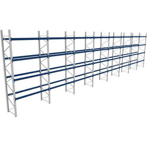 Rack 1 Départ + 7 Suivants Lxlxh 2700x22700x5500 1000kg 4 Niv