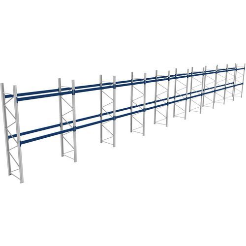 Rack 1 Départ + 9 Suivants Lxlxh 2700x28400x4000 600kg 2 Niv