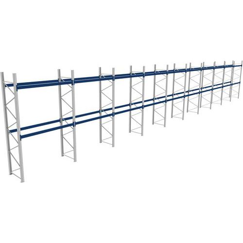 Rack 1 Départ + 9 Suivants Lxlxh 2700x28400x4500 600kg 2 Niv