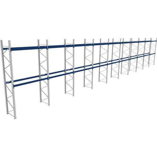 Rack 1 Départ + 9 Suivants Lxlxh 2700x28400x5000 600kg 2 Niv