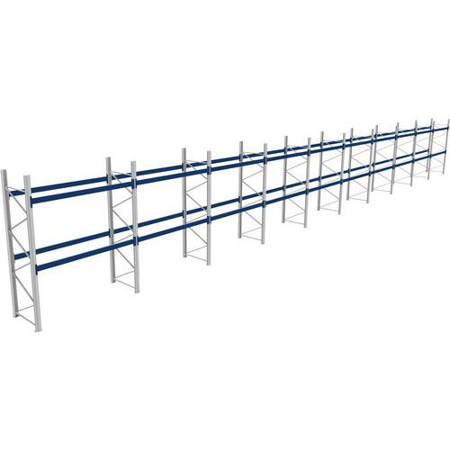 Rack 1 Départ + 9 Suivants Lxlxh 2700x28400x3500 800kg 2 Niv