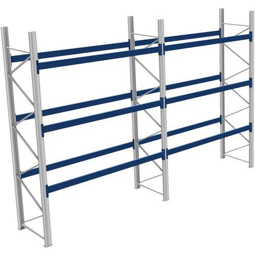 Rack 1 Départ + 1 Suivant Lxlxh 2700x5800x4000 600kg 3 Niv