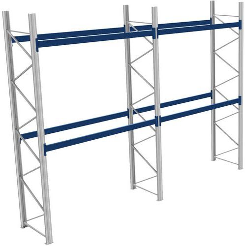 Rack 1 Départ + 1 Suivant Lxlxh 2700x5800x4500 600kg 2 Niv