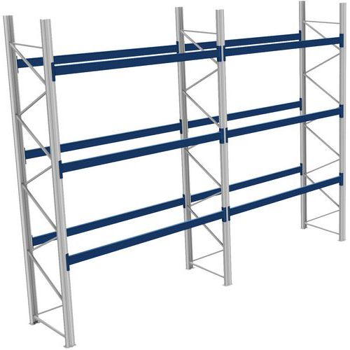 Rack 1 Départ + 1 Suivant Lxlxh 2700x5800x4500 600kg 3 Niv