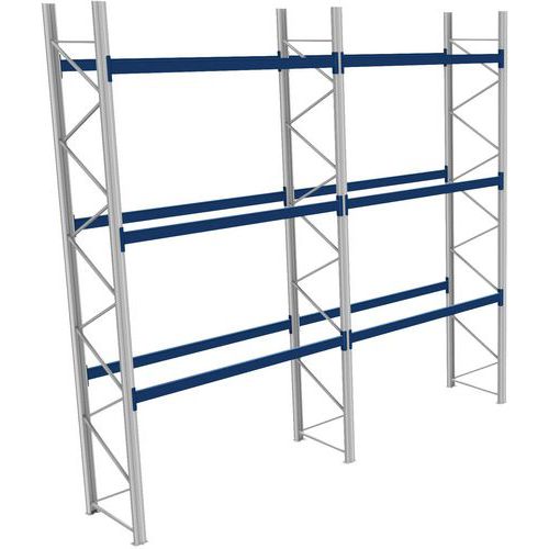 Rack 1 Départ + 1 Suivant Lxlxh 2700x5800x5500 600kg 3 Niv