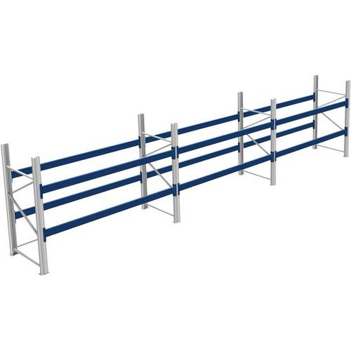 Rack 1 Départ + 2 Suivants Lxlxh 2700x8600x2000 600kg 2 Niv