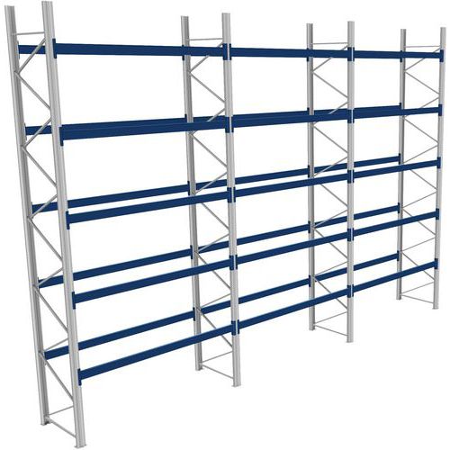 Rack 1 Départ + 2 Suivants Lxlxh 2700x8600x6000 600kg 5 Niv