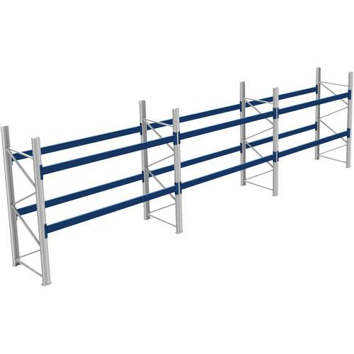 Rack 1 Départ + 2 Suivants Lxlxh 2700x8600x2500 800kg 2 Niv