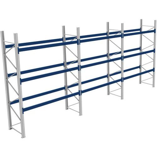 Rack 1 Départ + 2 Suivants Lxlxh 2700x8600x4000 800kg 3 Niv