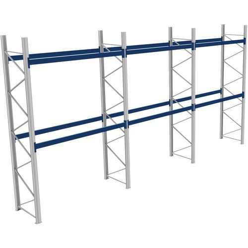 Rack 1 Départ + 2 Suivants Lxlxh 2700x8600x4500 800kg 2 Niv