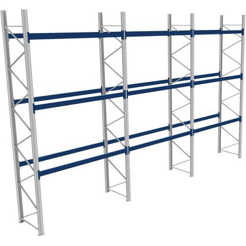 Rack 1 Départ + 2 Suivants Lxlxh 2700x8600x5500 1000kg 3 Niv