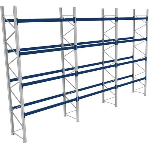 Rack 1 Départ + 2 Suivants Lxlxh 2700x8600x5500 1000kg 4 Niv