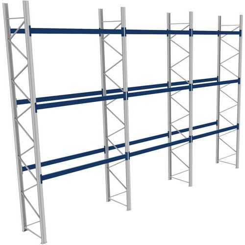 Rack 1 Départ + 2 Suivants Lxlxh 2700x8600x6000 1000kg 3 Niv