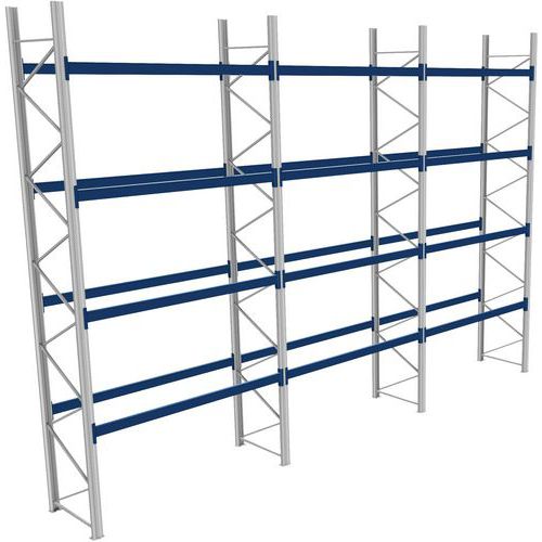 Rack 1 Départ + 2 Suivants Lxlxh 2700x8600x6000 1000kg 4 Niv