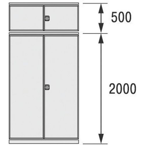 Portes à Deux Battants De Largeur 1000mm Et Hauteur 2500mm